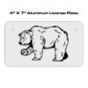 4 X 7 Aluminum License Plate  Thumbnail