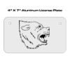 4 X 7 Aluminum License Plate  Thumbnail