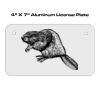 4 X 7 Aluminum License Plate  Thumbnail