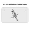 4 X 7 Aluminum License Plate  Thumbnail