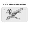 4 X 7 Aluminum License Plate  Thumbnail