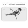 4 X 7 Aluminum License Plate  Thumbnail