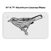 4 X 7 Aluminum License Plate  Thumbnail