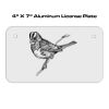 4 X 7 Aluminum License Plate  Thumbnail