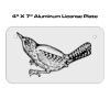 4 X 7 Aluminum License Plate  Thumbnail