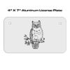 4 X 7 Aluminum License Plate  Thumbnail