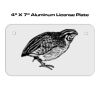 4 X 7 Aluminum License Plate  Thumbnail