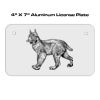 4 X 7 Aluminum License Plate  Thumbnail