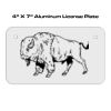 4 X 7 Aluminum License Plate  Thumbnail