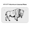 4 X 7 Aluminum License Plate  Thumbnail