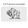 4 X 7 Aluminum License Plate  Thumbnail