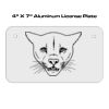 4 X 7 Aluminum License Plate  Thumbnail