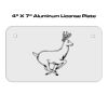 4 X 7 Aluminum License Plate  Thumbnail