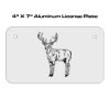 4 X 7 Aluminum License Plate  Thumbnail