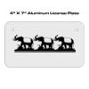 4 X 7 Aluminum License Plate  Thumbnail