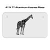 4 X 7 Aluminum License Plate  Thumbnail
