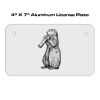 4 X 7 Aluminum License Plate  Thumbnail