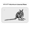 4 X 7 Aluminum License Plate  Thumbnail