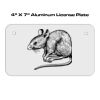 4 X 7 Aluminum License Plate  Thumbnail