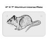 4 X 7 Aluminum License Plate  Thumbnail