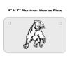 4 X 7 Aluminum License Plate  Thumbnail