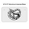 4 X 7 Aluminum License Plate  Thumbnail