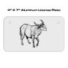 4 X 7 Aluminum License Plate  Thumbnail