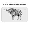 4 X 7 Aluminum License Plate  Thumbnail