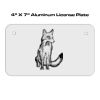 4 X 7 Aluminum License Plate  Thumbnail