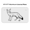 4 X 7 Aluminum License Plate  Thumbnail