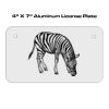 4 X 7 Aluminum License Plate  Thumbnail