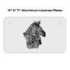 4 X 7 Aluminum License Plate  Thumbnail