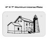 4 X 7 Aluminum License Plate  Thumbnail
