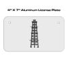 4 X 7 Aluminum License Plate  Thumbnail