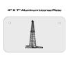 4 X 7 Aluminum License Plate  Thumbnail