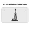4 X 7 Aluminum License Plate  Thumbnail
