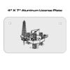 4 X 7 Aluminum License Plate  Thumbnail