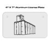 4 X 7 Aluminum License Plate  Thumbnail