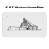 4 X 7 Aluminum License Plate  Thumbnail