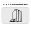 4 X 7 Aluminum License Plate  Thumbnail