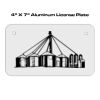 4 X 7 Aluminum License Plate  Thumbnail