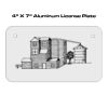 4 X 7 Aluminum License Plate  Thumbnail