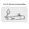 4 X 7 Aluminum License Plate  Thumbnail