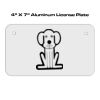 4 X 7 Aluminum License Plate  Thumbnail