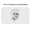4 X 7 Aluminum License Plate  Thumbnail