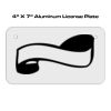 4 X 7 Aluminum License Plate  Thumbnail