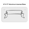 4 X 7 Aluminum License Plate  Thumbnail