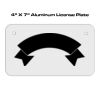 4 X 7 Aluminum License Plate  Thumbnail