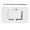 4 X 7 Aluminum License Plate  Thumbnail