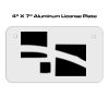 4 X 7 Aluminum License Plate  Thumbnail